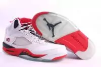 retro air jordan 5 hommes americaine mode bon marche stars sport rouge blanc